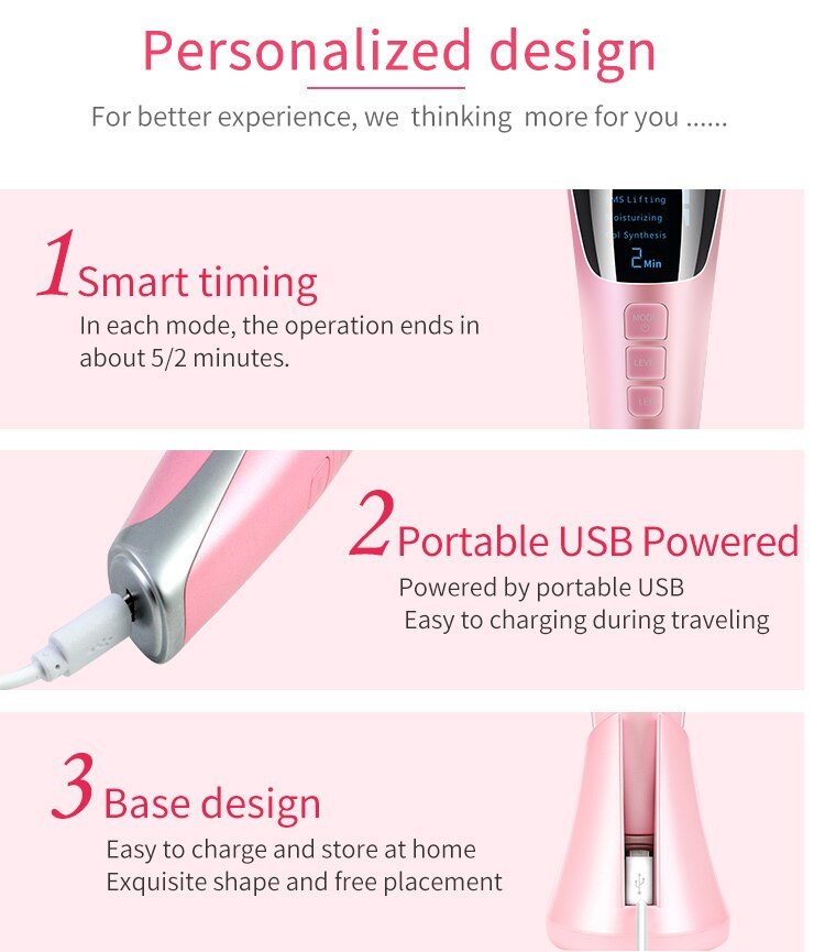 Photon Skin Rejuvenation Beauty Facial Lifting Massager