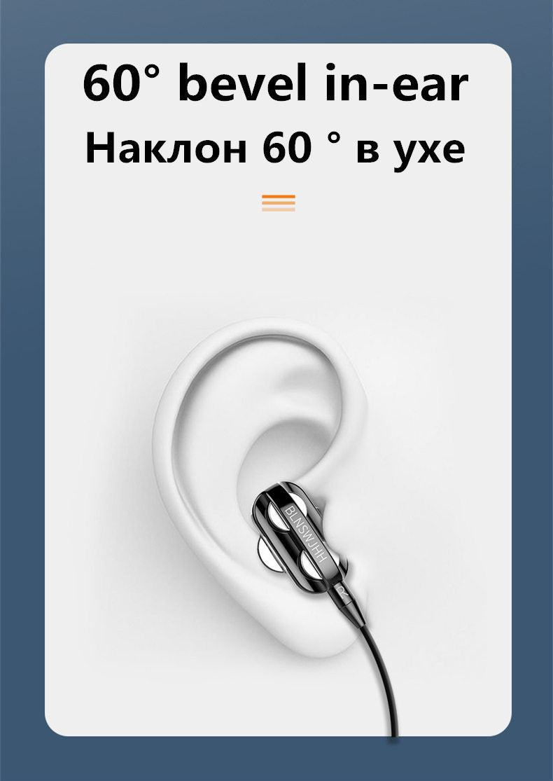 Dual moving coil dual speaker headset