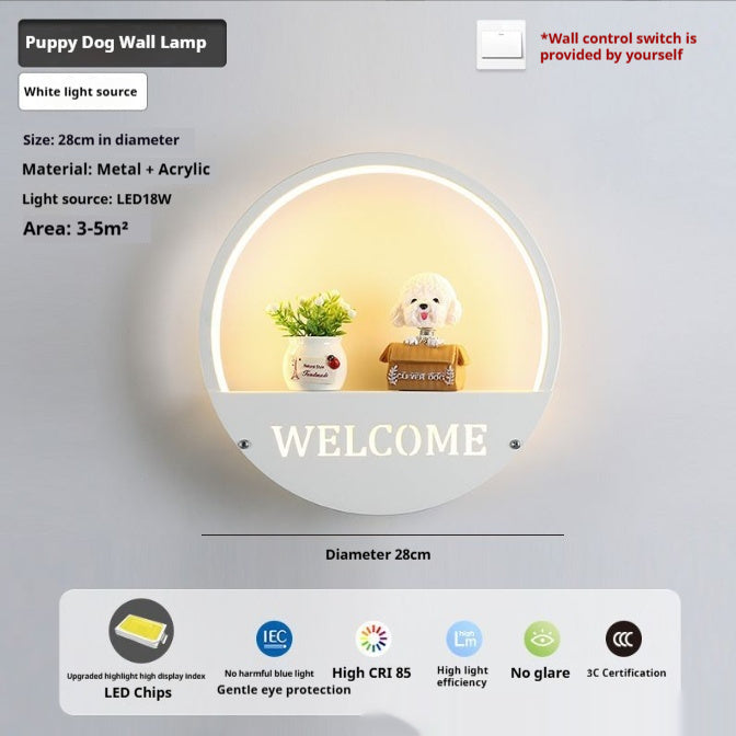 LED Bedside Bedroom Modern Minimalist Creative Wall Light