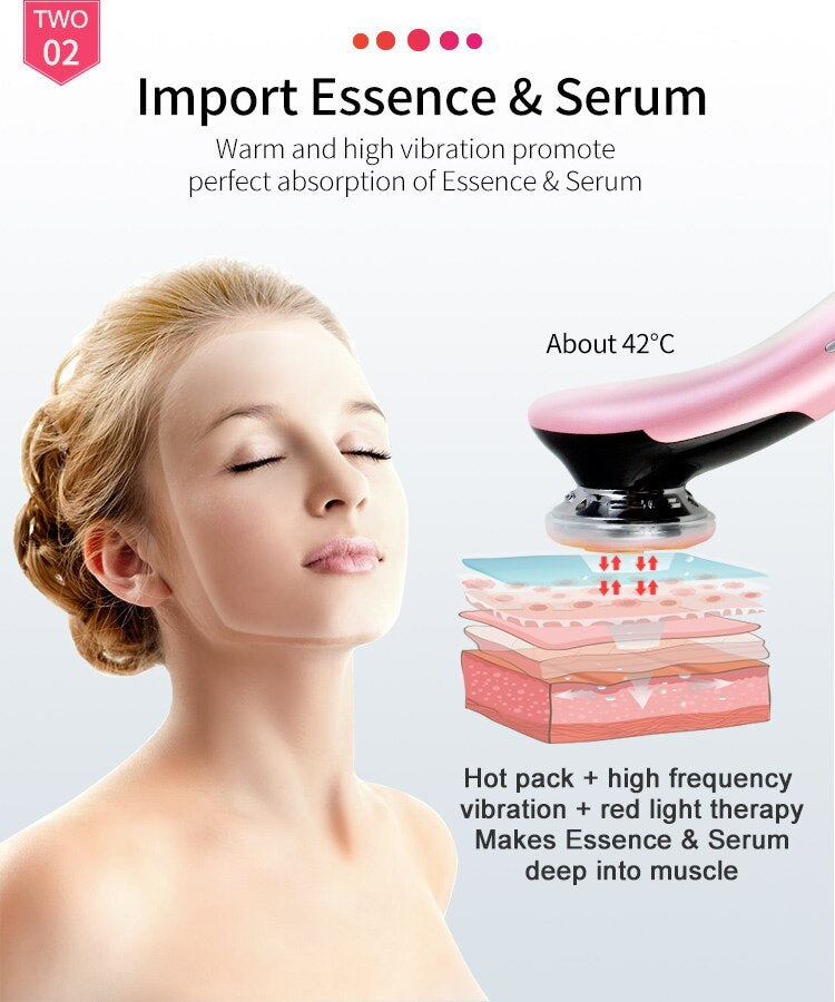 Photon Skin Rejuvenation Beauty Facial Lifting Massager