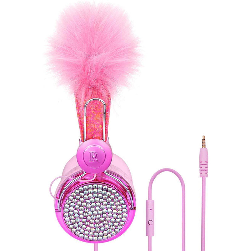 Plush hair ball earphone headset
