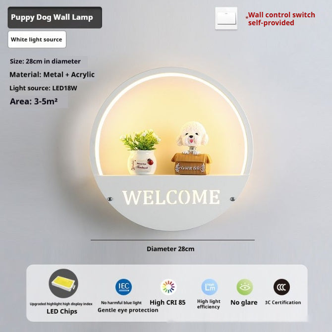 LED Bedside Bedroom Modern Minimalist Creative Wall Light