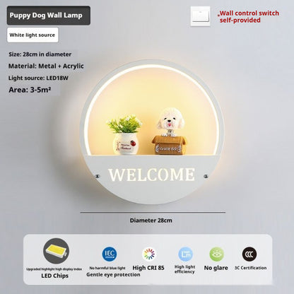 LED Bedside Bedroom Modern Minimalist Creative Wall Light