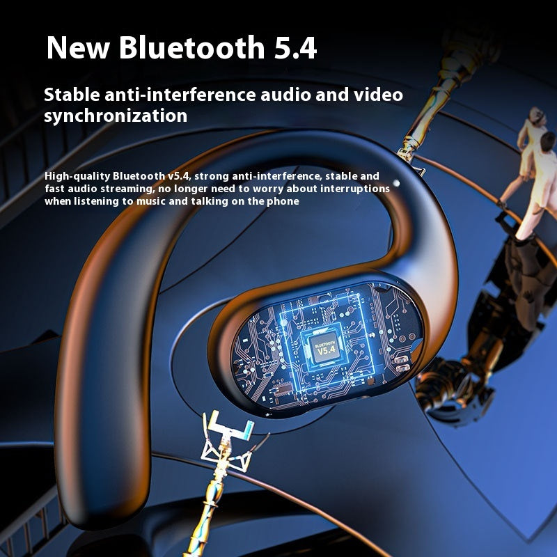 Unilateral Double Speaker Ear-mounted Bluetooth Headset