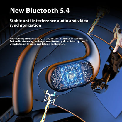 Unilateral Double Speaker Ear-mounted Bluetooth Headset