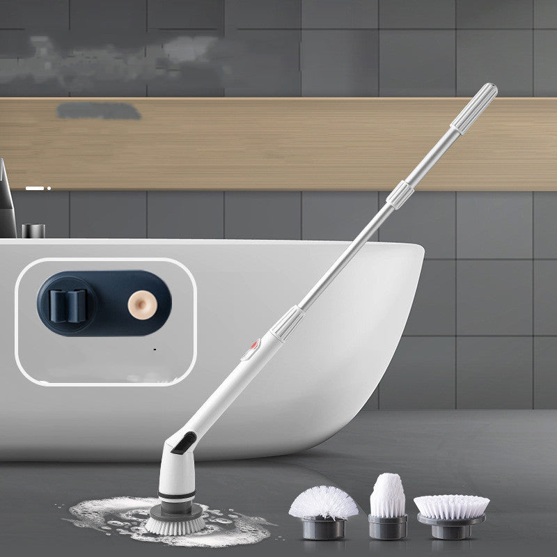 Electric Cleaning Brush Daily Multifunctional Household Telescopic Rod