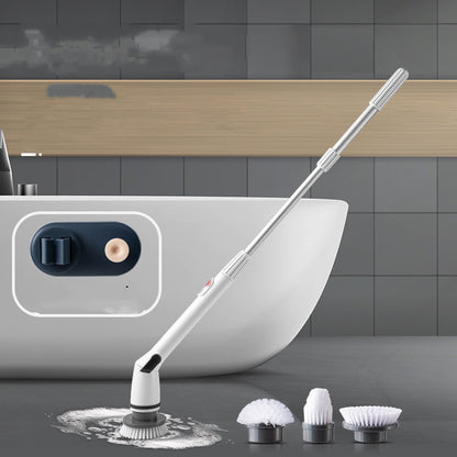 Electric Cleaning Brush Daily Multifunctional Household Telescopic Rod