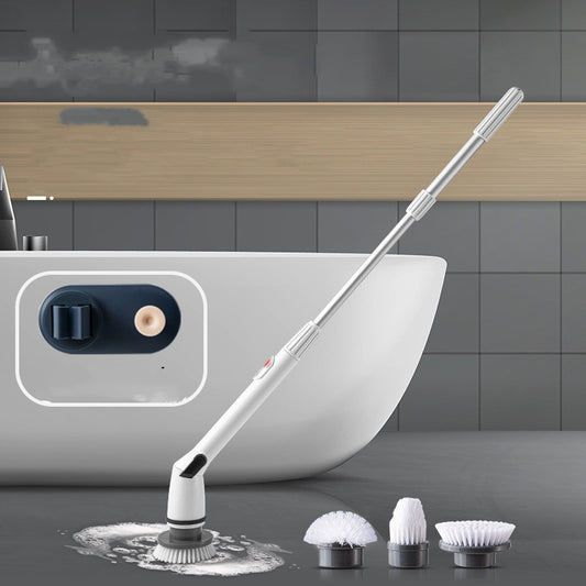 Electric Cleaning Brush Daily Multifunctional Household Telescopic Rod